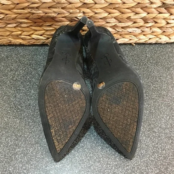 Jessica Simpson Black Lace Heels - Picture 14 of 14